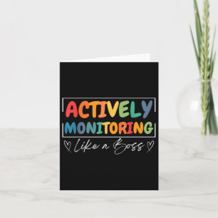 Tarjeta Monitoreo activo como una prueba de profesor diver