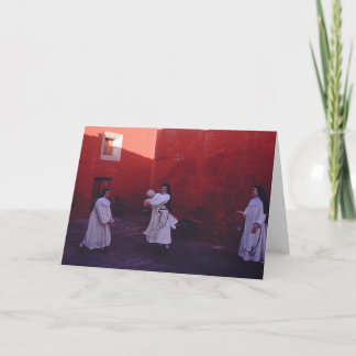 Tarjeta monjas divirtiéndose!