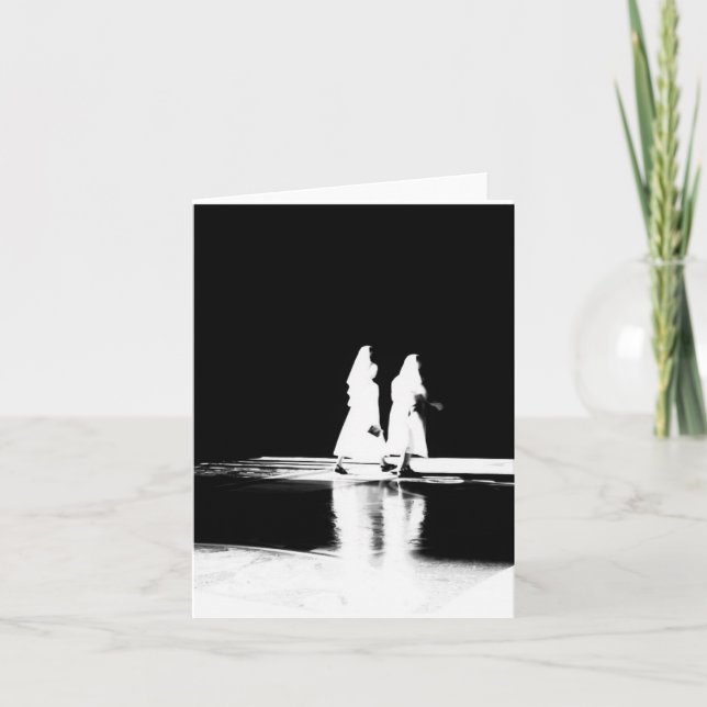 Tarjeta Monjas en luz (Anverso)