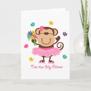 Tarjeta Monkey Big Sister
