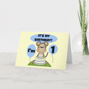 Tarjeta Monkey Birthday Boy 1