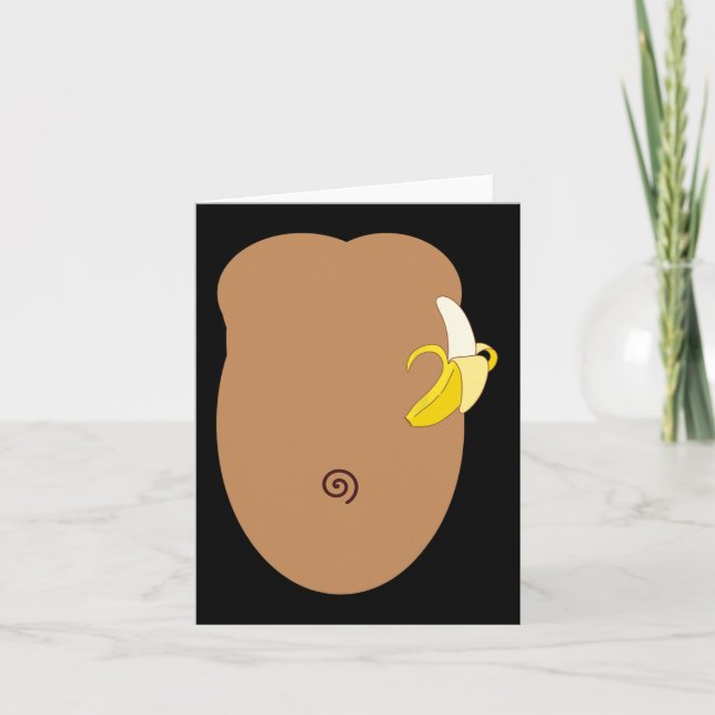 Tarjeta Monkey Halloween Costume (Anverso)