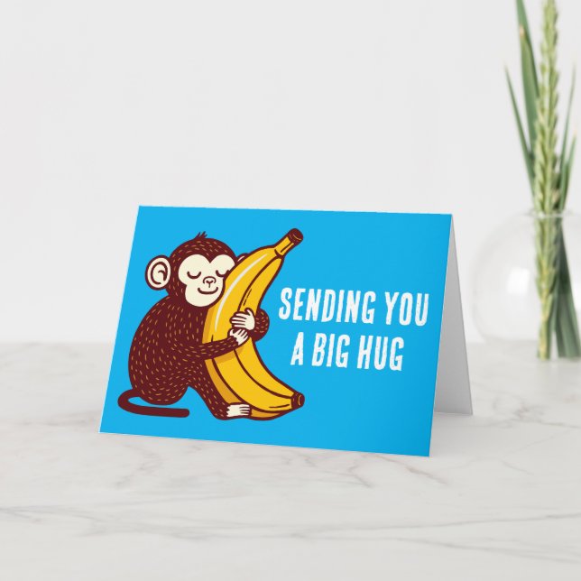 Tarjeta Monkey Love Banana (Anverso)