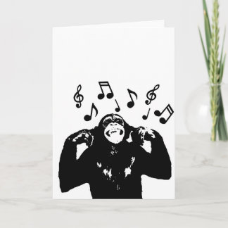 Tarjeta monkeymonkey de la música