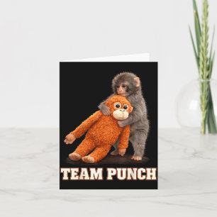 Tarjeta Mono adorable golpe bebé gráfico equipo golpe gran