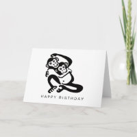 Mono Cheeky - BONOBO - Chimpanzee - Feliz cumpleañ