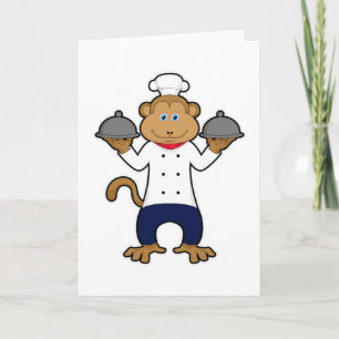 Tarjeta Mono como Cocinero con placas de servicio