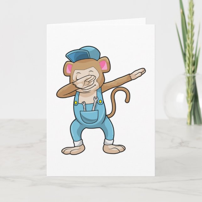 Tarjeta Mono como mecánico en Dab de baile de Hip Hop (Anverso)