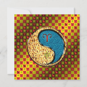 Tarjeta Mono de Aries y Agua