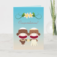 Mono de calcetín boda hawaiana