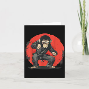 Tarjeta Mono de Judo Taekwondo MMA Jiu-Jitsu Kung Fu Mono