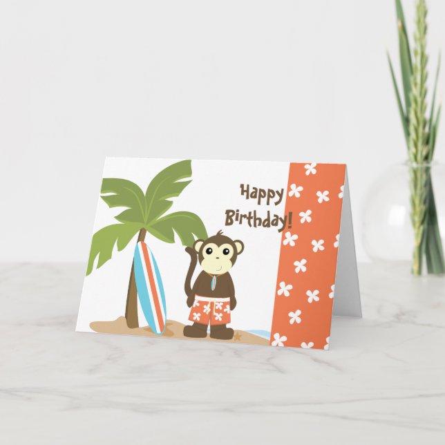 Tarjeta Mono de la resaca (Anverso)