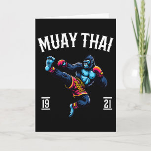 Tarjeta Mono de Muay Thai - Kickboxing y boxeo tailandés d