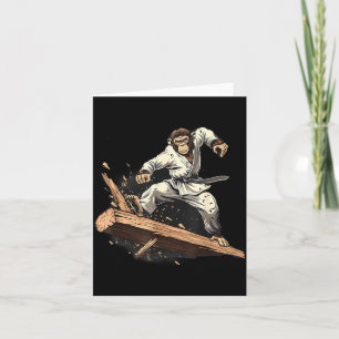Tarjeta Mono de Taekwondo Artes Marciales Kickboxing Judo