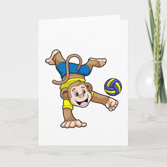 Tarjeta Mono en deportes con voleibol (Anverso)