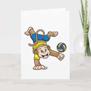Tarjeta Mono en deportes con voleibol