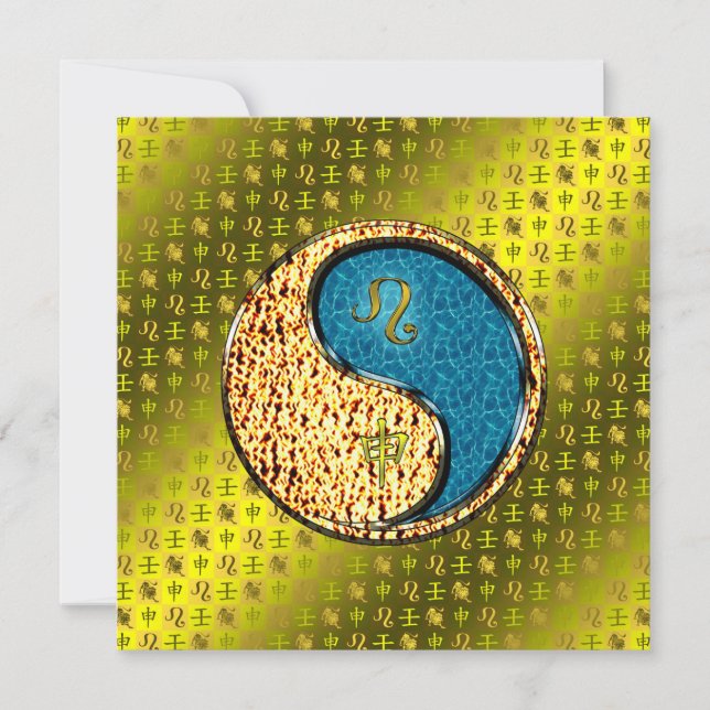 Tarjeta Mono Leo y Water (Anverso)