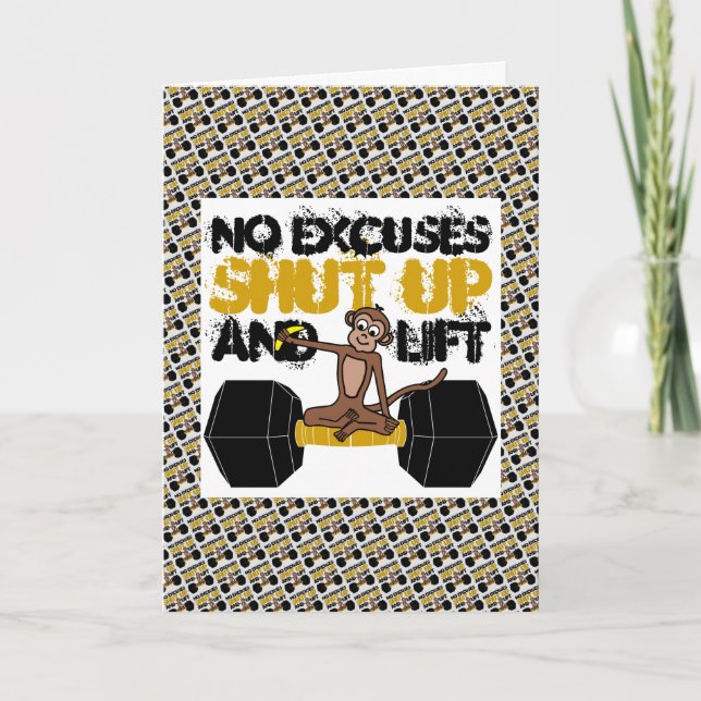 Tarjeta Mono sin excusas (Anverso)