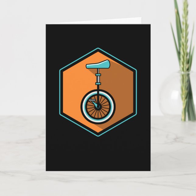 Tarjeta Monociclo Unicycle Circuit artista extremo ciclist (Anverso)