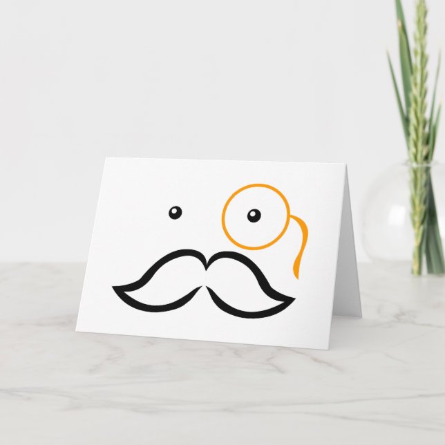 Tarjeta Monocle y Mustache (Anverso)