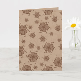 Tarjeta monocroma FTF 5x7 en blanco en tonos terro