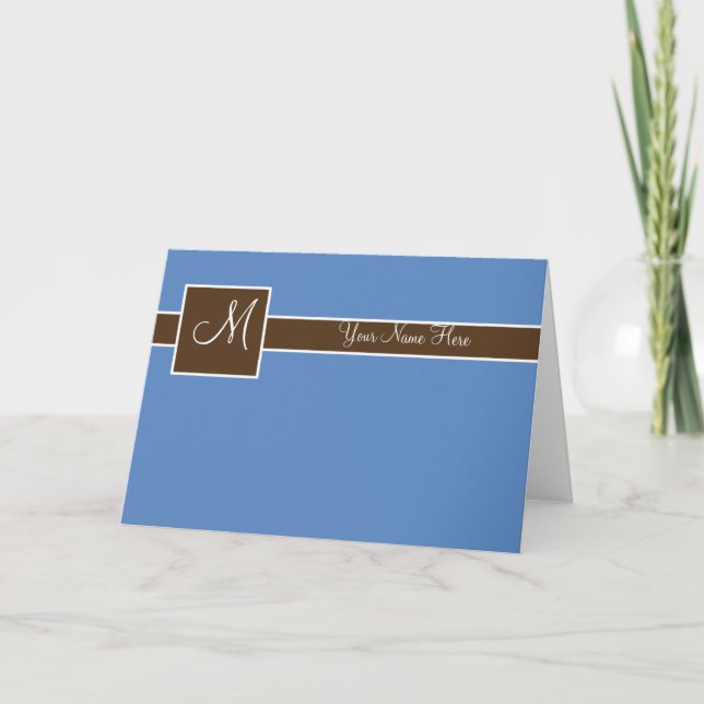Tarjeta monográfica azul (Anverso)