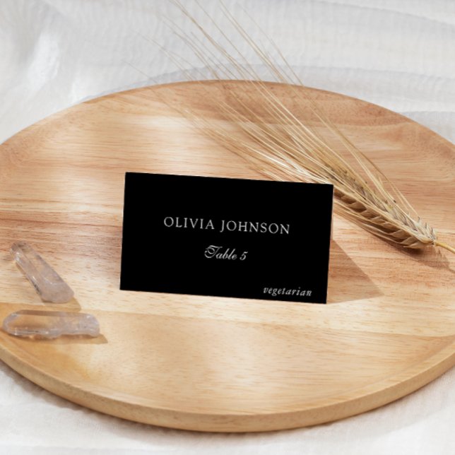 Tarjeta Monograma Boda Elección de Comida Mesa (Subido por el creador)