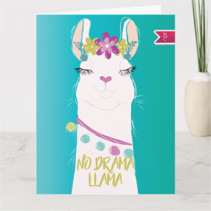 Tarjeta Monograma de ilustracion de llamada sin drama