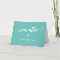 Monograma de nombre de cumpleaños personalizado Co