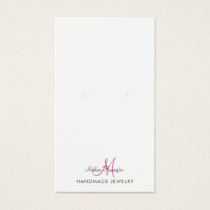 Tarjeta Monograma de visualización de joyas de gan
