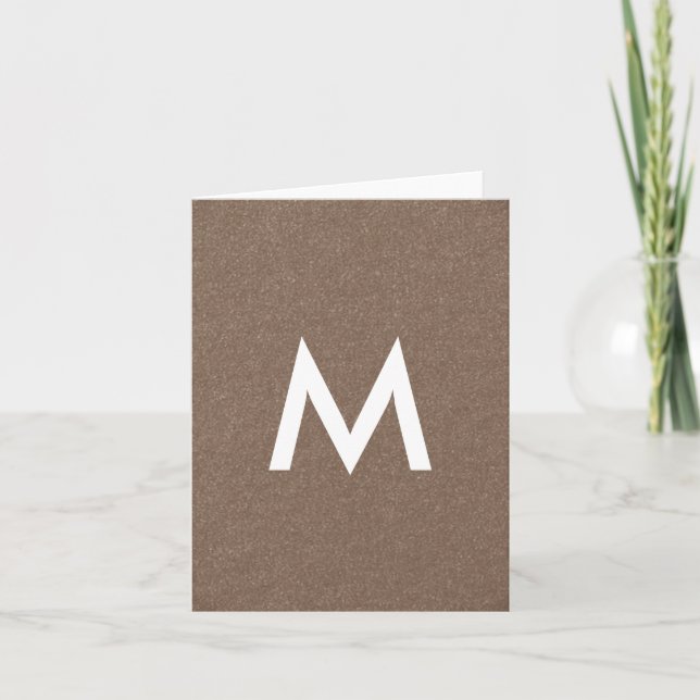 Tarjeta Monograma Lux Brillo (Anverso)