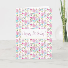 Tarjeta Monograma moderno adorable de acuarela de flor sil