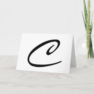 Tarjeta monograma - Personalizable "C"