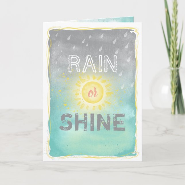 Tarjeta Monograma único de lluvia o brillo (Anverso)