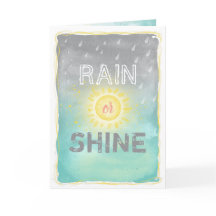 Monograma único de lluvia o brillo