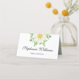 Tarjeta Monogrammed Daisy Flowers Place