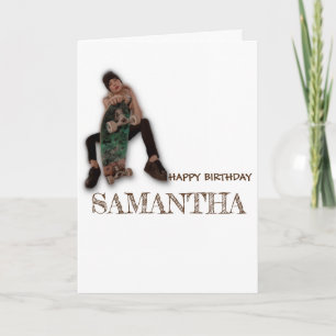 Tarjeta MONOPATÍN FELIZ CUMPLEAÑOS Chica