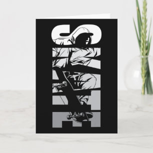 Tarjeta Monopatín Skater Patineta Retro 90s 