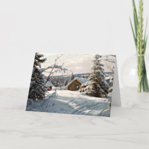 Tarjeta Monsted - paisaje del invierno en Solbelyst