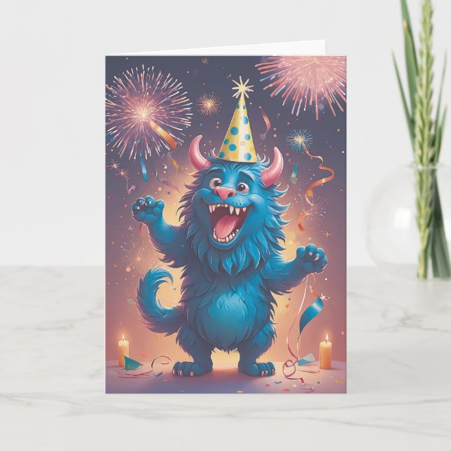 Tarjeta Monster Bash Birthday (Anverso)