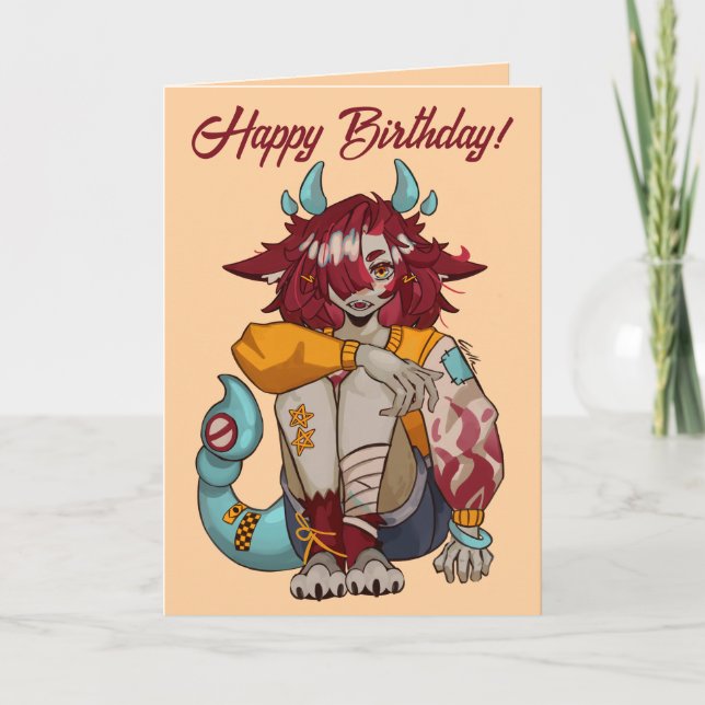 Tarjeta Monster girl VTuber (Anverso)