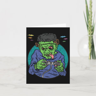 Tarjeta Monster Halloween Costume Gaming Video-juego de co