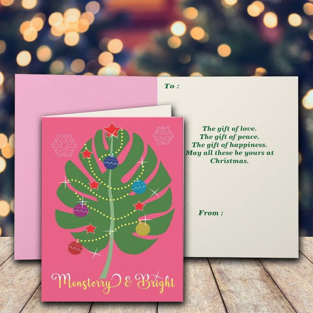 Tarjeta Monsterry de hoja de Monstera y Amante de planta b (Subido por el creador)