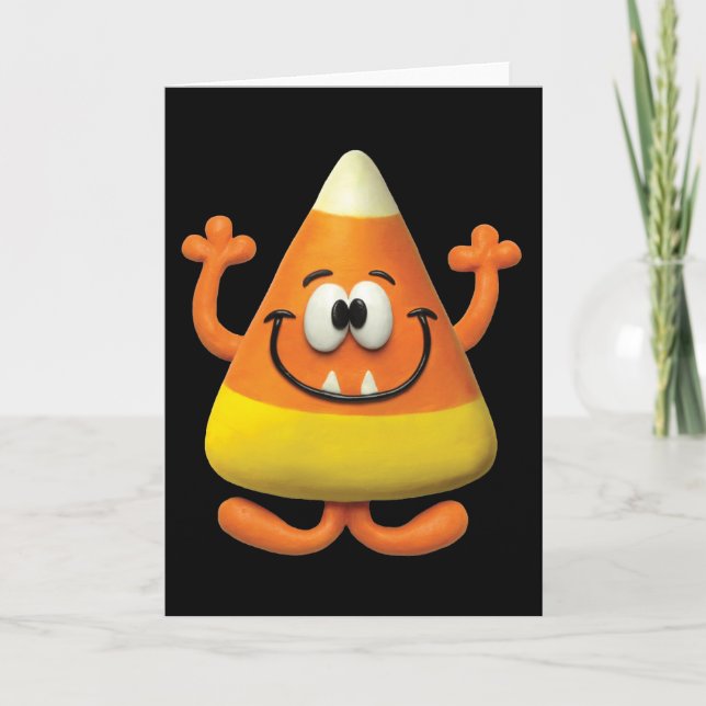 Tarjeta Monstruo de Candy Corn (Anverso)