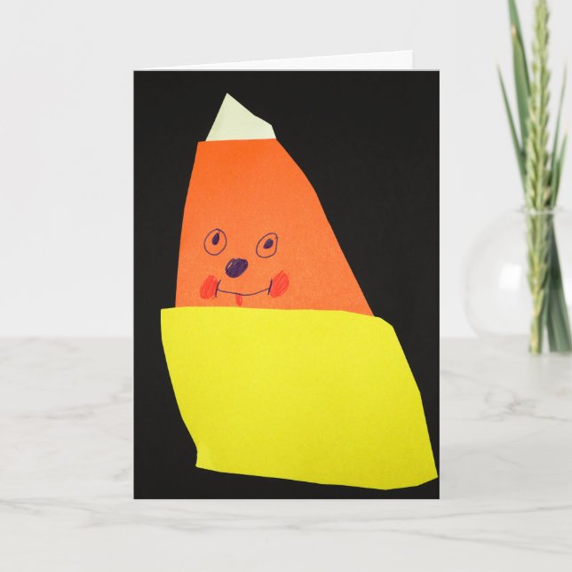 Tarjeta Monstruo de Candy Corn (Anverso)
