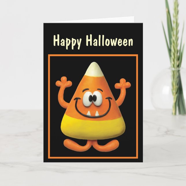 Tarjeta Monstruo de Candy Corn (Anverso)