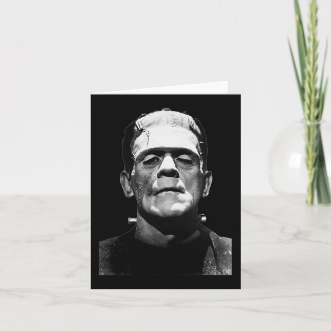 Tarjeta Monstruo de la película de terror de Halloween (Anverso)