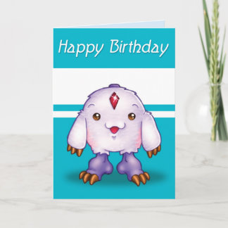 Tarjeta Monstruo de Manga Feliz cumpleaños