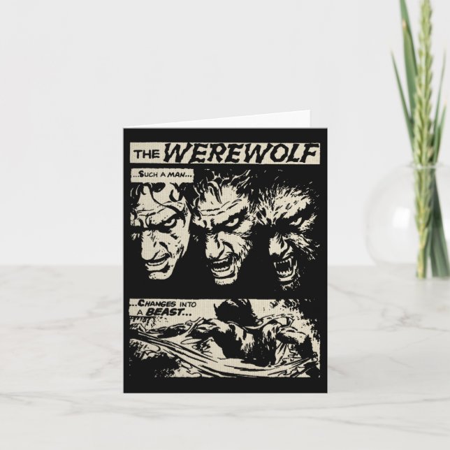 Tarjeta Monstruo de película de terror Clic Cómic de terro (Anverso)