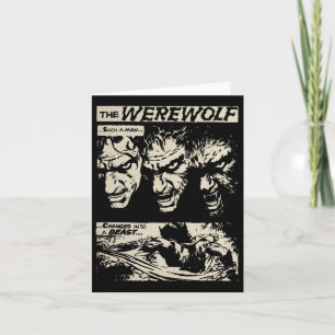 Tarjeta Monstruo de película de terror Clic Cómic de terro